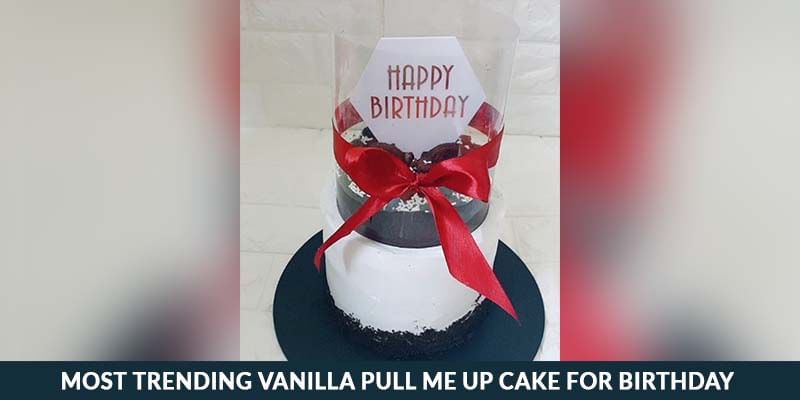 Most Trending Vanilla Pull Me Up Cake for Birthday